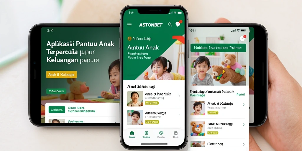 Tampilan antarmuka utama ASTONBET untuk pantau anak.