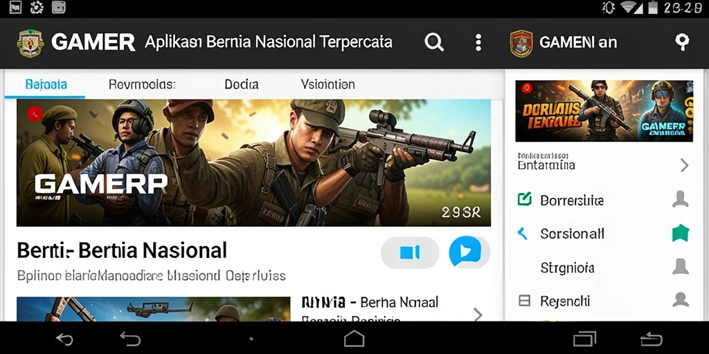 Tampilan antarmuka GAMERP yang ramah pengguna dan informatif.