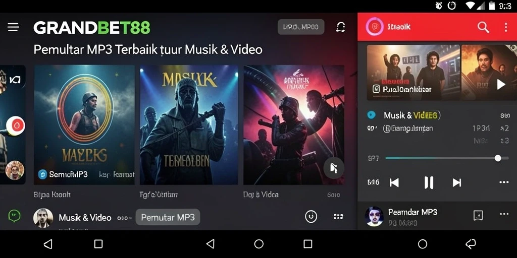 Tampilan aplikasi GRANDBET88 yang menarik dan fungsional.