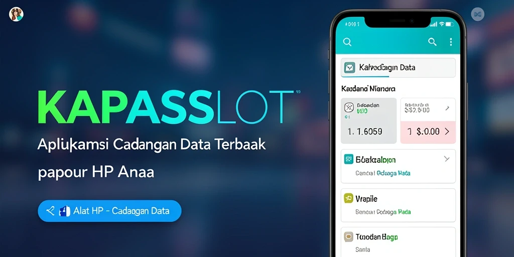 Antarmuka KAPALSLOT yang ramah pengguna untuk cadangan data.