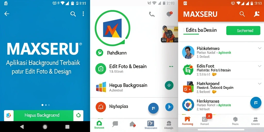 Antarmuka aplikasi MAXSERU untuk menghapus background dengan cepat.