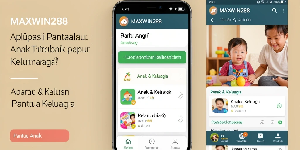 Antarmuka aplikasi MAXWIN288 untuk memantau anak dengan mudah.